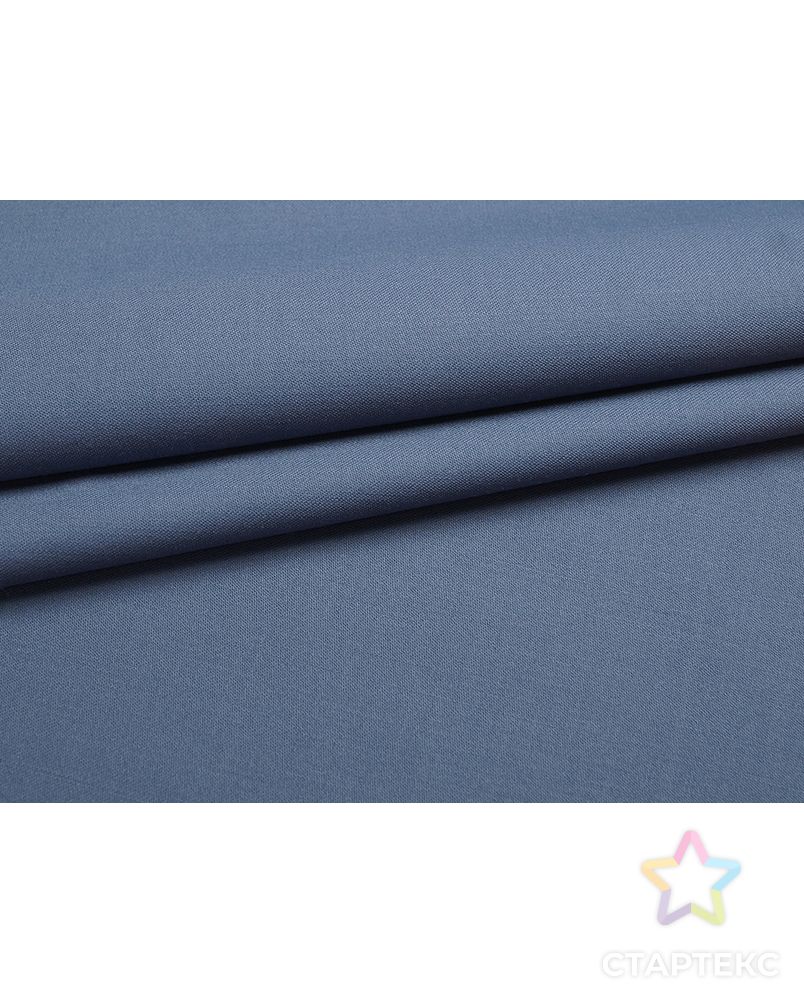 Шерстяная 2х сторонняя костюмная ткань серо-синего цвета арт. ГТ-4833-1-ГТ-51-6040-1-30-1 5