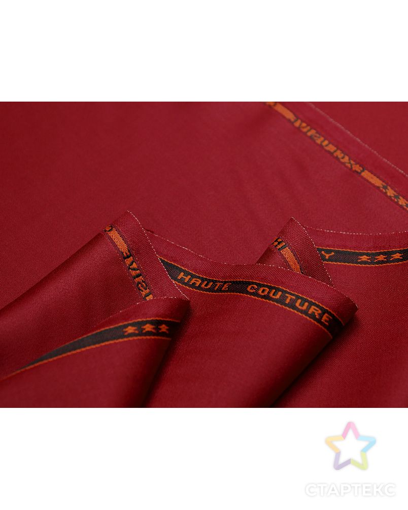 Шерстяная 2х сторонняя костюмная ткань бордового цвета арт. ГТ-4840-1-ГТ-51-6049-1-5-1 4