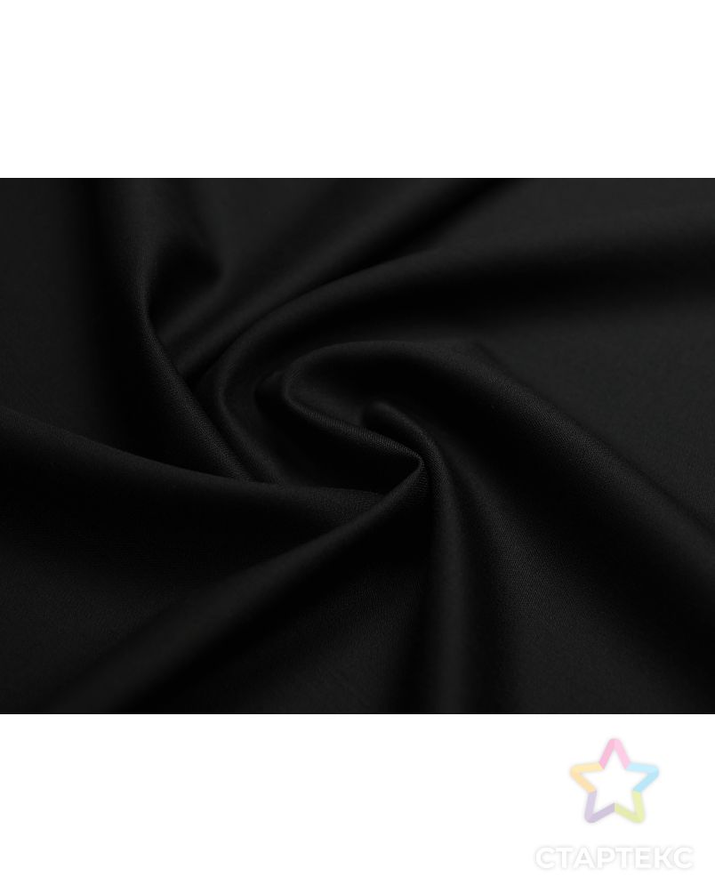 Шерстяная 2х сторонняя костюмная ткань, цвет черный арт. ГТ-4843-1-ГТ-51-6052-1-38-1