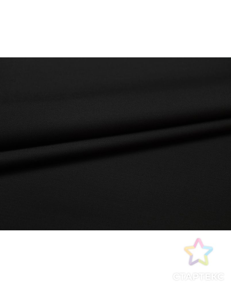 Шерстяная 2х сторонняя костюмная ткань, цвет черный арт. ГТ-4843-1-ГТ-51-6052-1-38-1 5