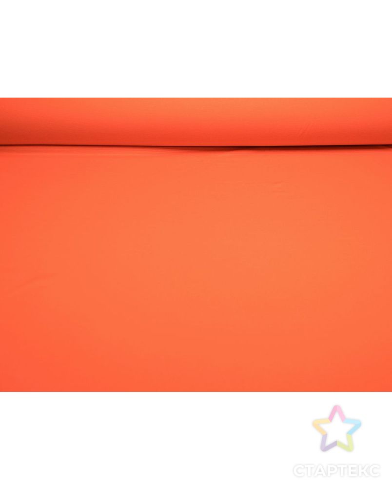 Кулирная гладь хлопковая однотонная, цвет оранжевый арт. ГТ-7723-1-ГТ-53-9297-1-24-1 4