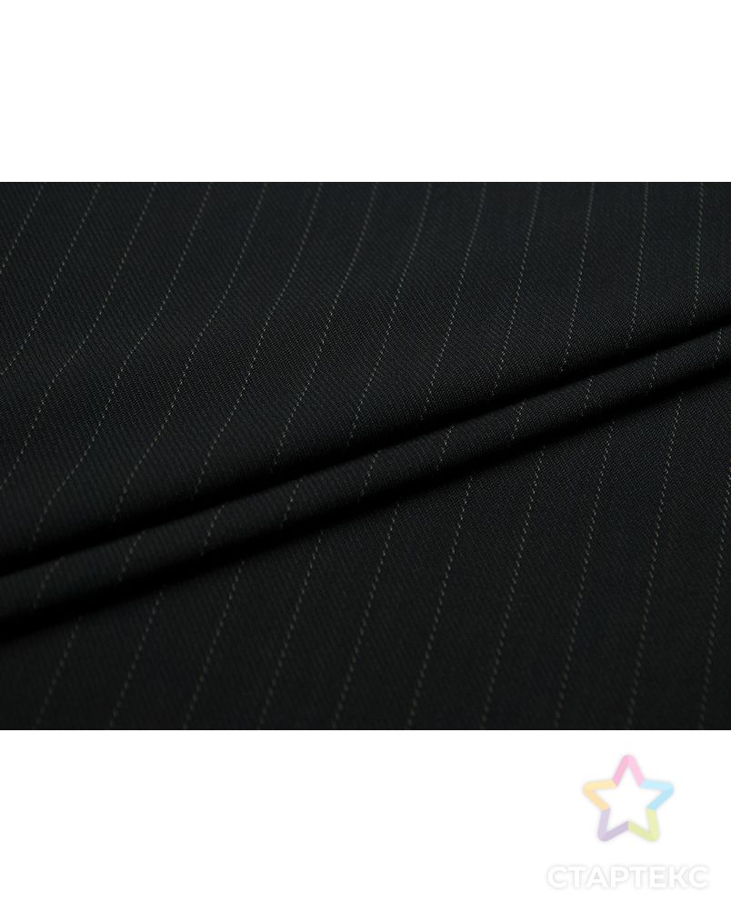 2х сторонняя костюмная ткань черного цвета (197 гр/м2) арт. ГТ-4073-1-ГТ0000792