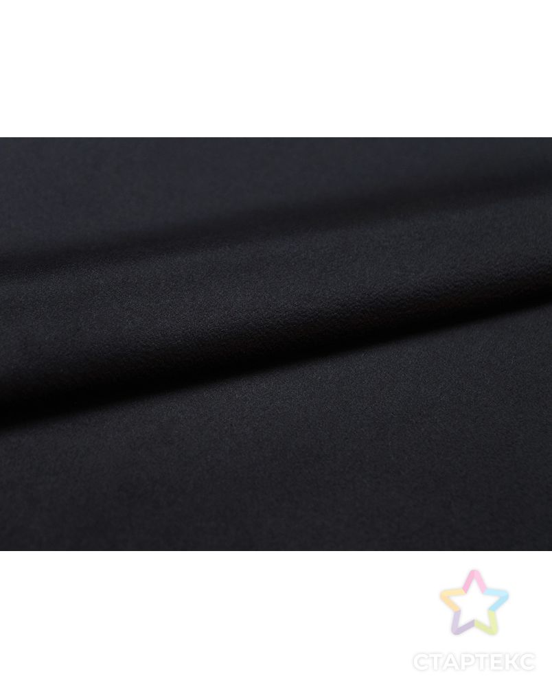 Изысканная пальтовая ткань черно-синего цвета (340 гр/м2) арт. ГТ-4090-1-ГТ0000810