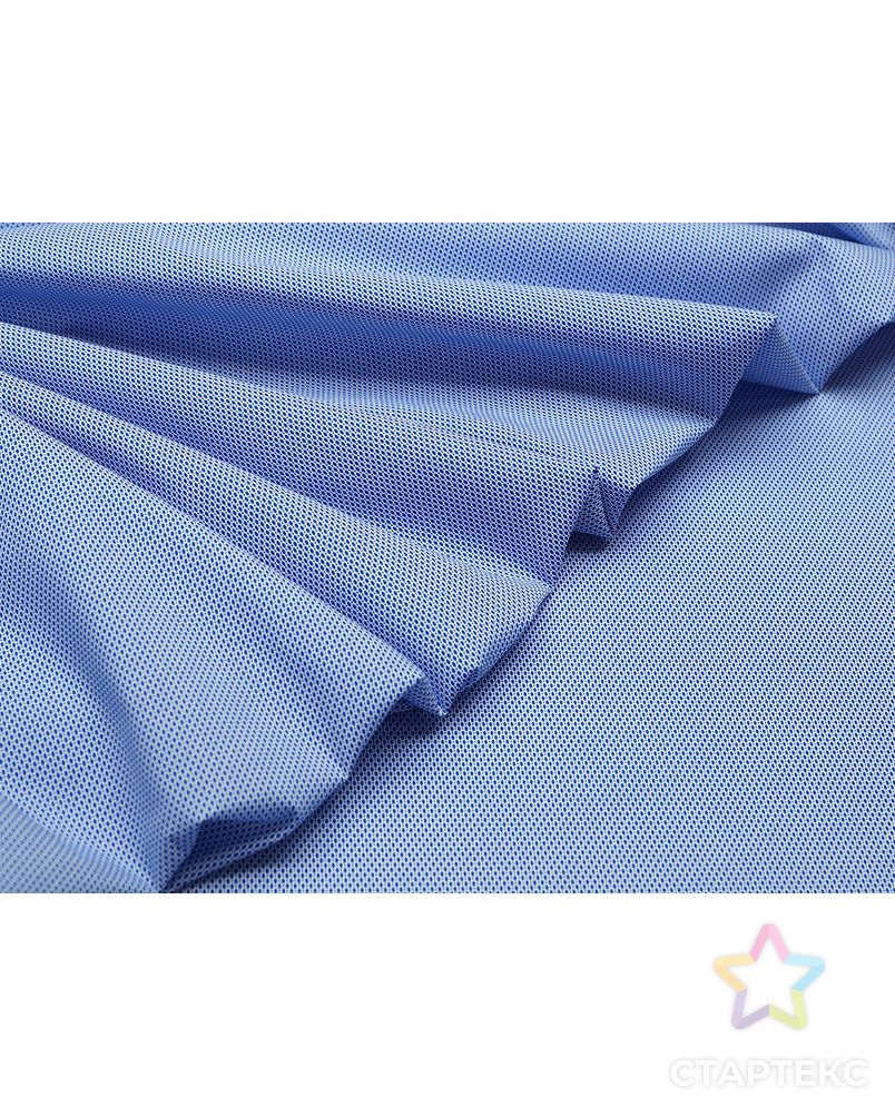 Прекрасная рубашечная ткань с мелким принтом в синем цвете арт. ГТ-4152-1-ГТ0000890 3