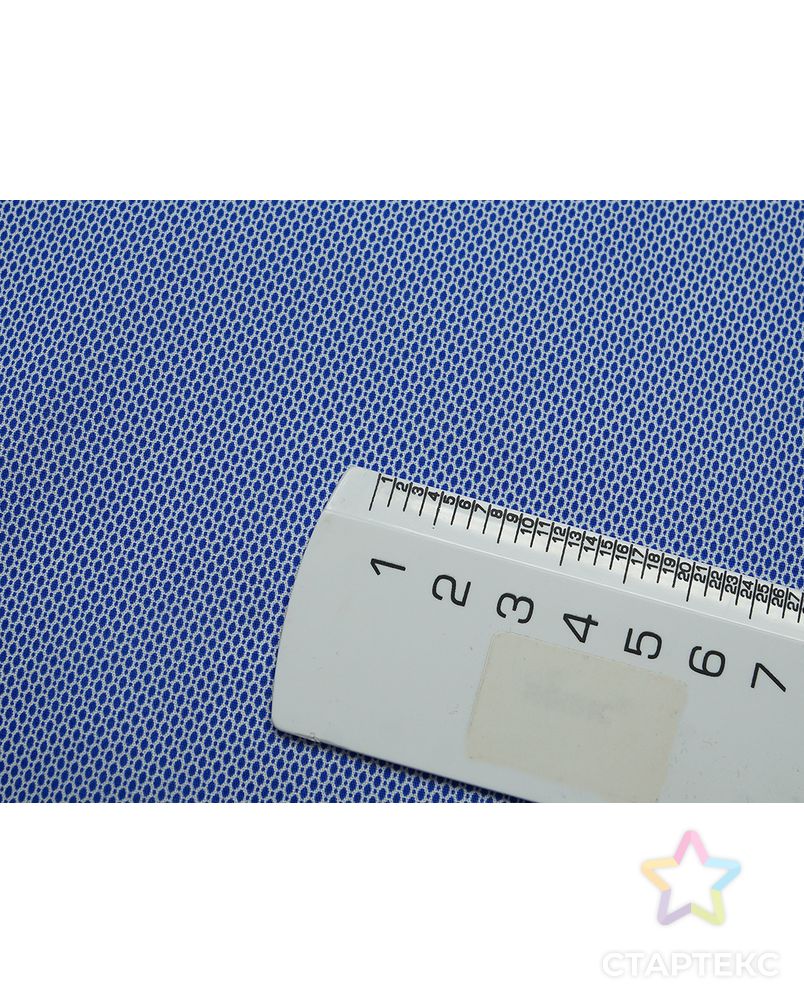 Прекрасная рубашечная ткань с мелким принтом в синем цвете арт. ГТ-4152-1-ГТ0000890 4