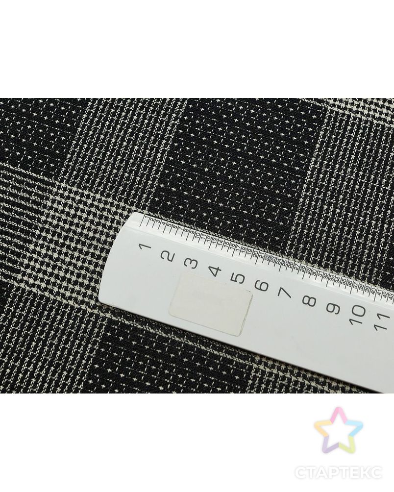 Ткань костюмная шерстяная черно-белая в клетку арт. ГТ-167-1-ГТ0021053
