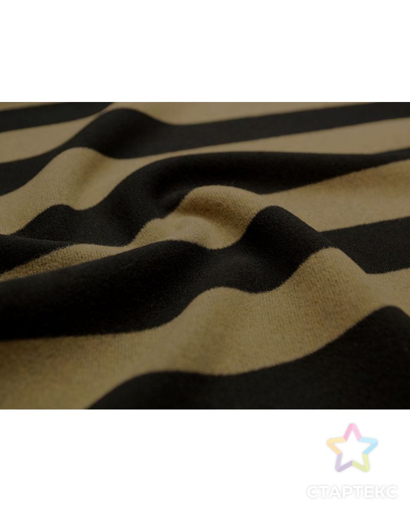 Пальтовая ткань, черно-коричневая полоска арт. ГТ-1109-1-ГТ0028382