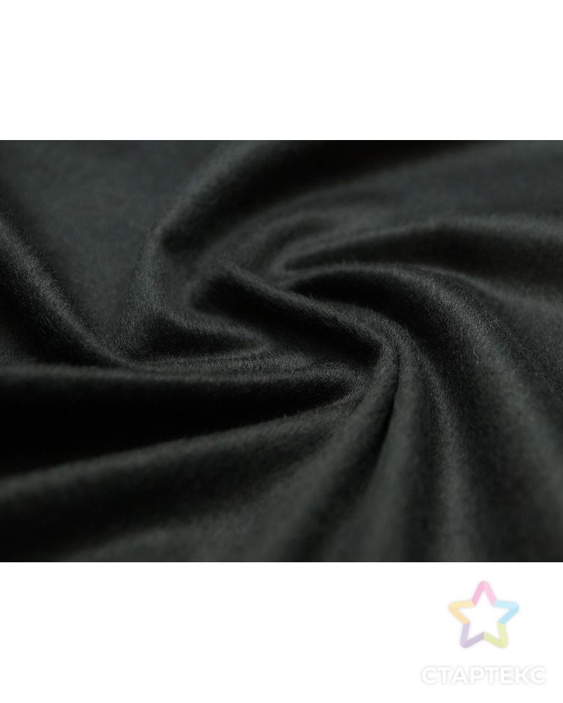 Ткань пальтовая, глубокий черный цвет арт. ГТ-1200-1-ГТ0029293
