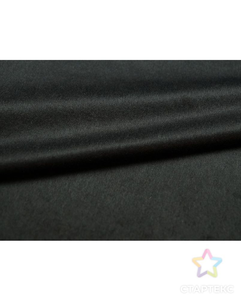 Ткань пальтовая, глубокий черный цвет арт. ГТ-1200-1-ГТ0029293 2