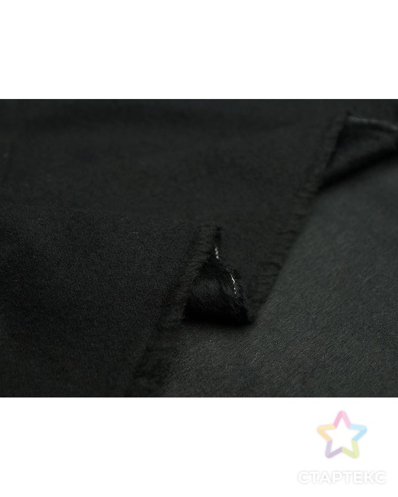 Ткань пальтовая, глубокий черный цвет арт. ГТ-1200-1-ГТ0029293 4