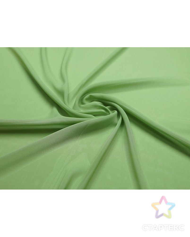 Шифон, весенний зеленый цвет арт. ГТ-1501-1-ГТ0044919 1