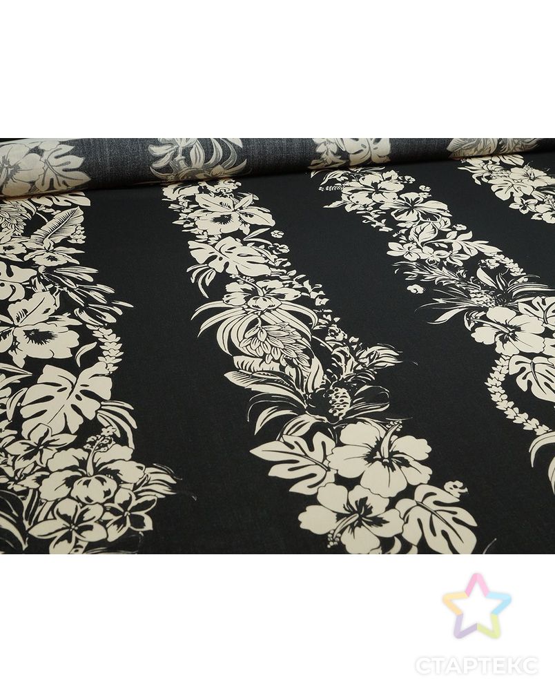 Заказать Изысканная шерстяная плательная ткань с цветочными гирляндами арт. ГТ-2875-1-ГТ0047744 в Новосибирске