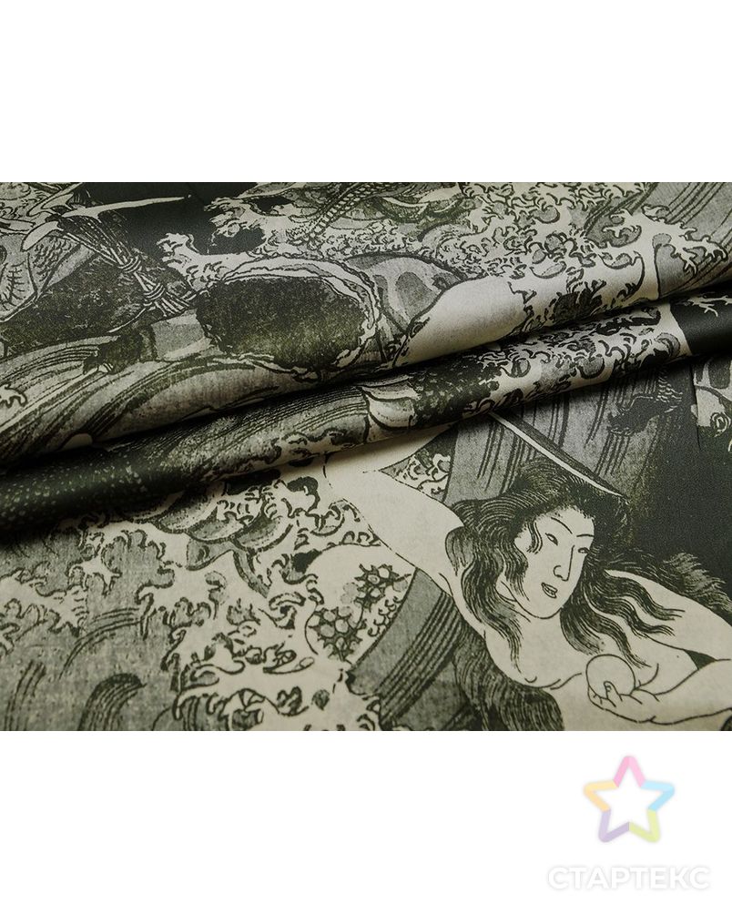 Великолепная блузочная ткань с рисунком в японском стиле арт. ГТ-3030-1-ГТ0047913 4