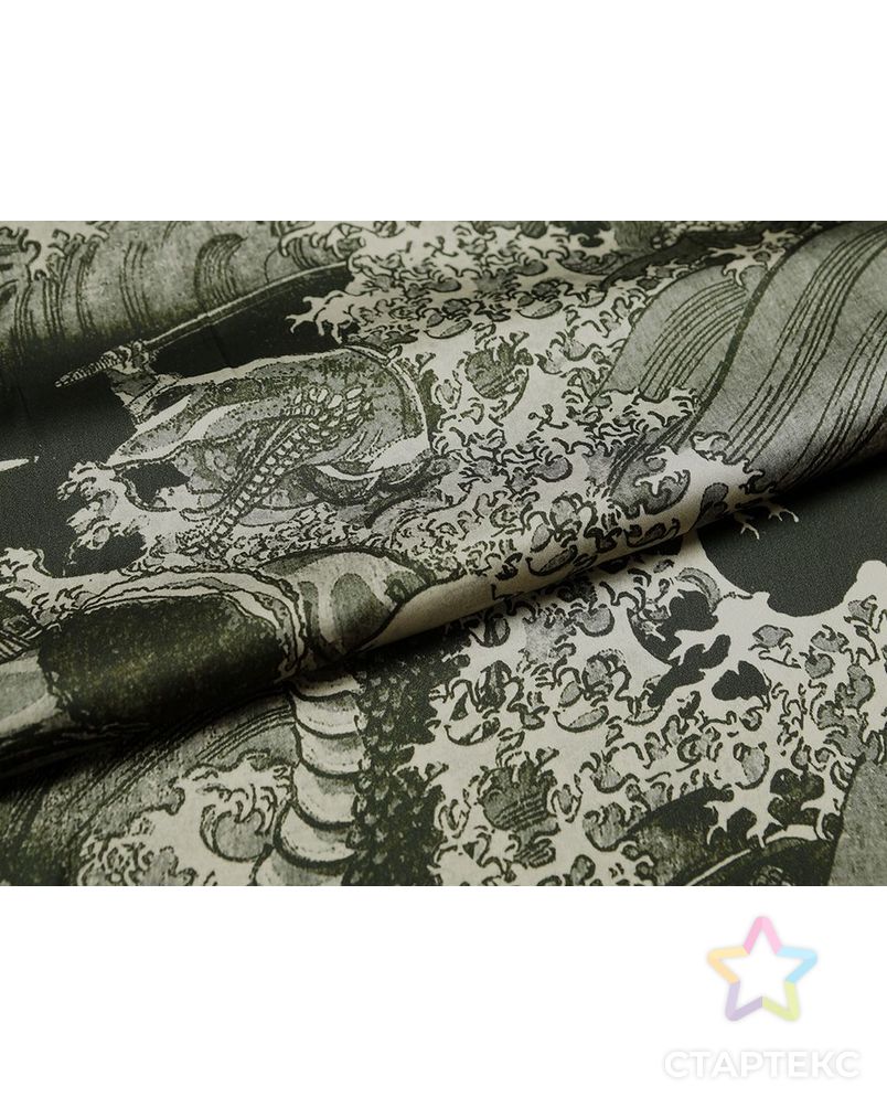 Великолепная блузочная ткань с рисунком в японском стиле арт. ГТ-3030-1-ГТ0047913 7