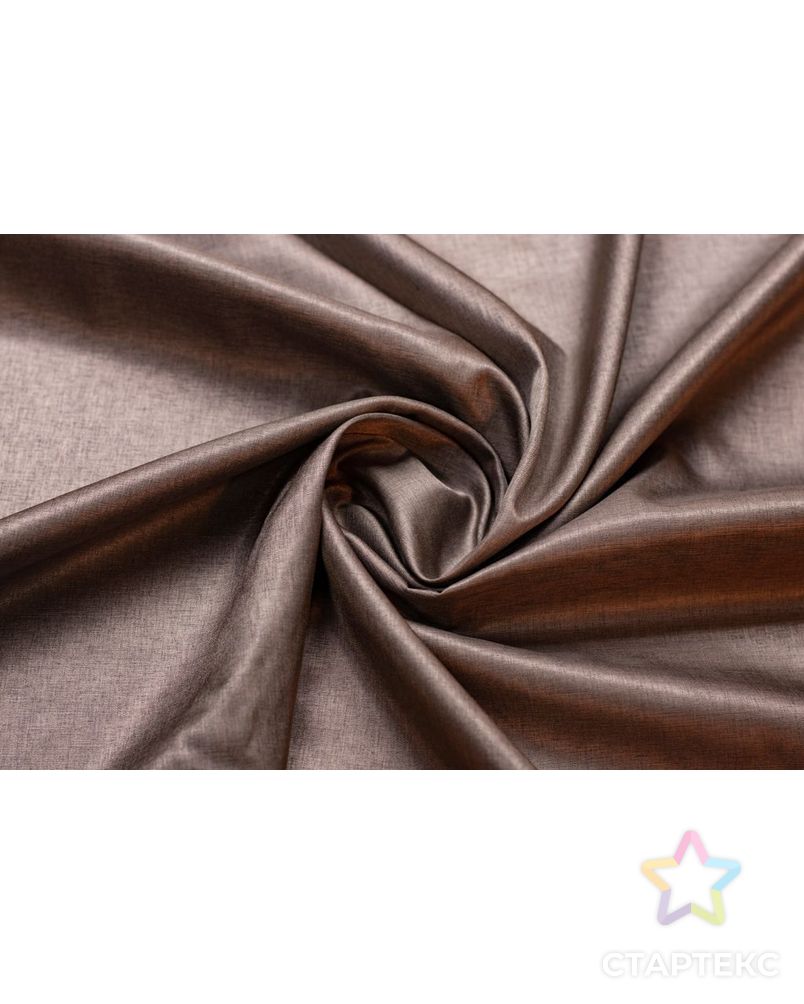 Плательная ткань двухсторонняя, цвет мерцающий коричневый арт. ГТ-6340-1-ГТ-28-8085-6-14-1 1