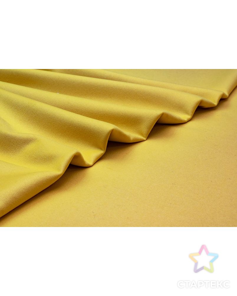 Двухслойная пальтовая ткань, цвет желтый арт. ГТ-6353-1-ГТ-26-8102-1-9-1 3