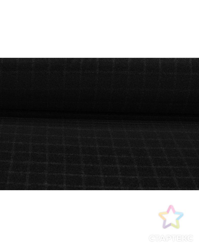 Пальтовая ткань двухсторонняя в клетку, цвет черно-серый арт. ГТ-6402-1-ГТ-26-8166-4-21-1 4