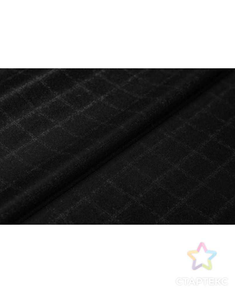 Пальтовая ткань двухсторонняя в клетку, цвет черно-серый арт. ГТ-6402-1-ГТ-26-8166-4-21-1 6