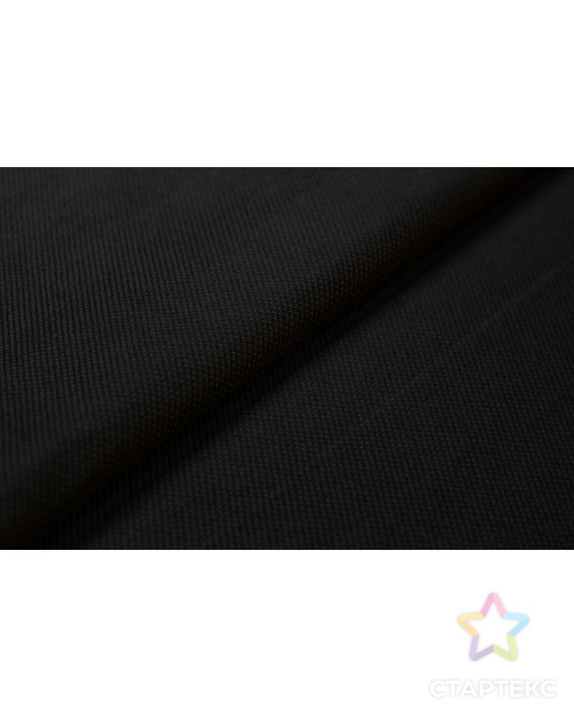 Двухслойная костюмная ткань с текстурной поверхностью, цвет черный арт. ГТ-6434-1-ГТ-17-8193-1-38-1 6