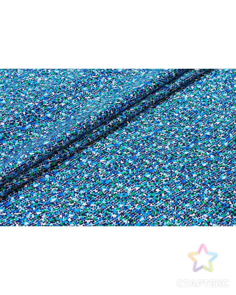 Рубашечно-плательный хлопок с абстрактным рисунком в синих тонах арт. ГТ-6486-1-ГТ-38-8256-16-21-1 2