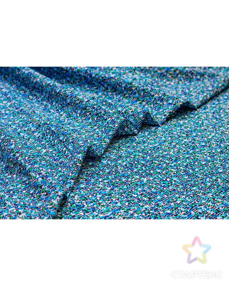 Рубашечно-плательный хлопок с абстрактным рисунком в синих тонах арт. ГТ-6486-1-ГТ-38-8256-16-21-1 3
