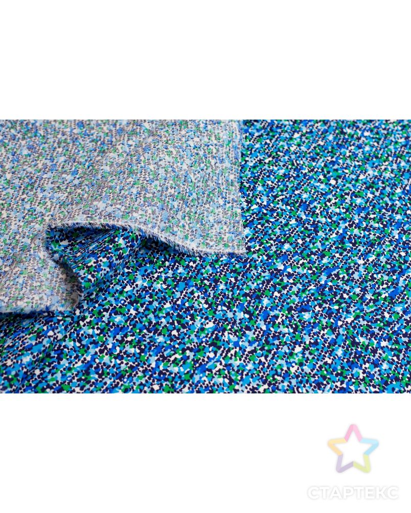 Рубашечно-плательный хлопок с абстрактным рисунком в синих тонах арт. ГТ-6486-1-ГТ-38-8256-16-21-1 5