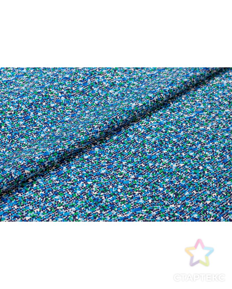 Рубашечно-плательный хлопок с абстрактным рисунком в синих тонах арт. ГТ-6486-1-ГТ-38-8256-16-21-1 6
