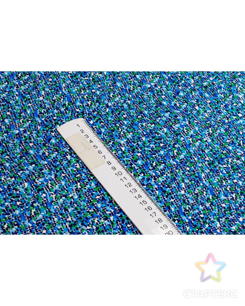 Рубашечно-плательный хлопок с абстрактным рисунком в синих тонах арт. ГТ-6486-1-ГТ-38-8256-16-21-1 7