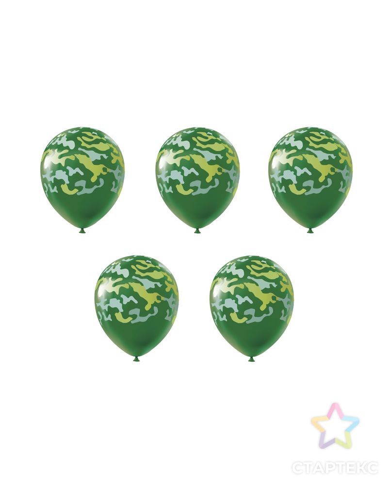 "BOOMZEE" BPRX-30 Набор воздушных шаров с рисунком 30 см 5 шт. арт. ГММ-115554-1-ГММ107672842254 2