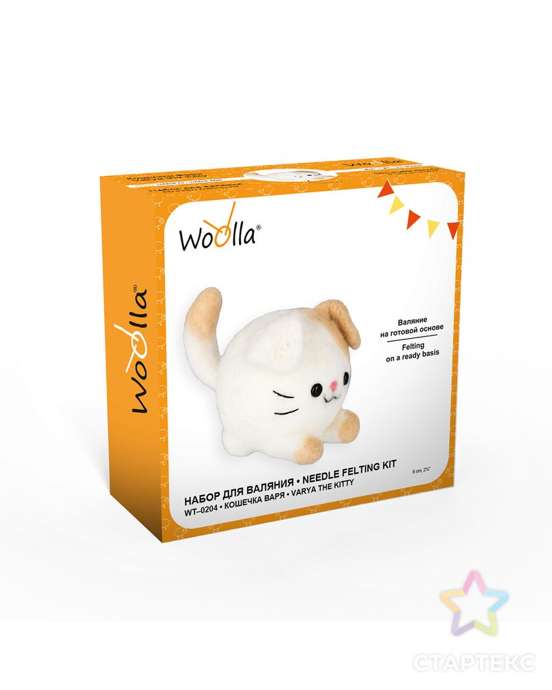 "Woolla" WT-0204 "Кошечка Варя" набор для валяния арт. ГММ-115603-1-ГММ117609885214 4