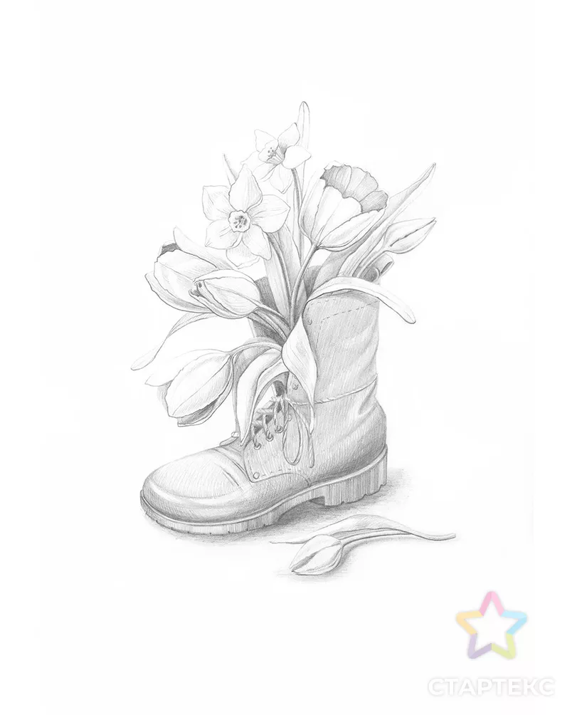 "ФРЕЯ" RPSB-0060 "Красота повседневности" Скетч для раскраш. чернографитными карандашами 29.5 х 20.5 см 1 л. арт. ГММ-117094-1-ГММ124129629914 - рис. 3