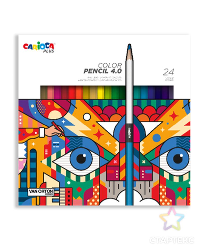 "Carioca" Plus Карандаши цветные заточенный 24 цв. арт. ГММ-116174-1-ГММ124341359374 1