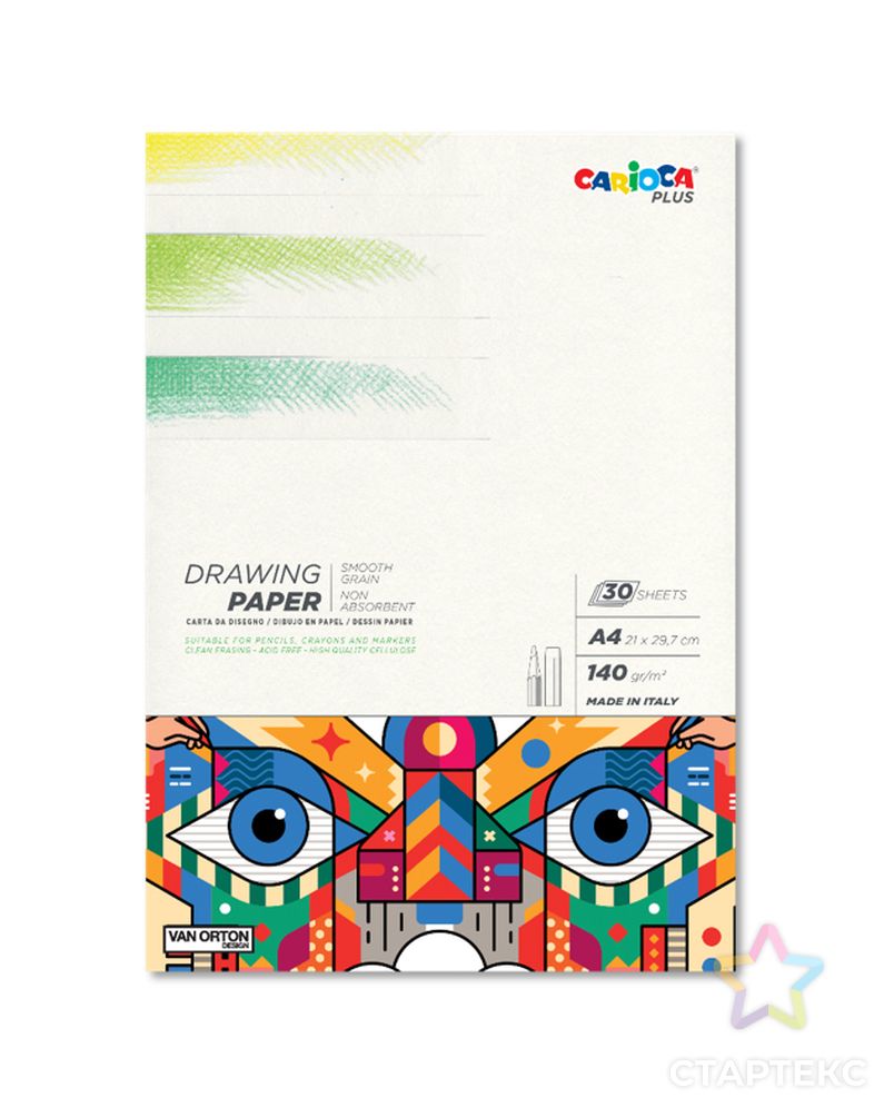 "Carioca" Plus Альбом для рисования карандашами арт. ГММ-116181-1-ГММ124429158374 1