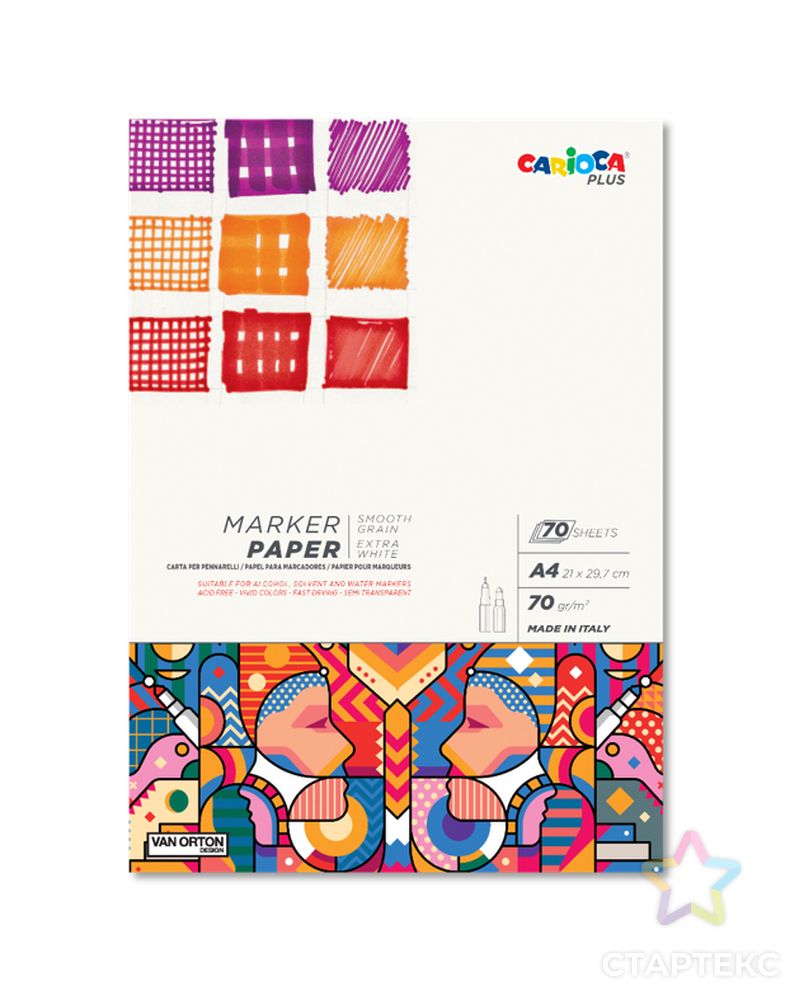 "Carioca" Plus Альбом для рисования маркерами арт. ГММ-116183-1-ГММ124432620814 1