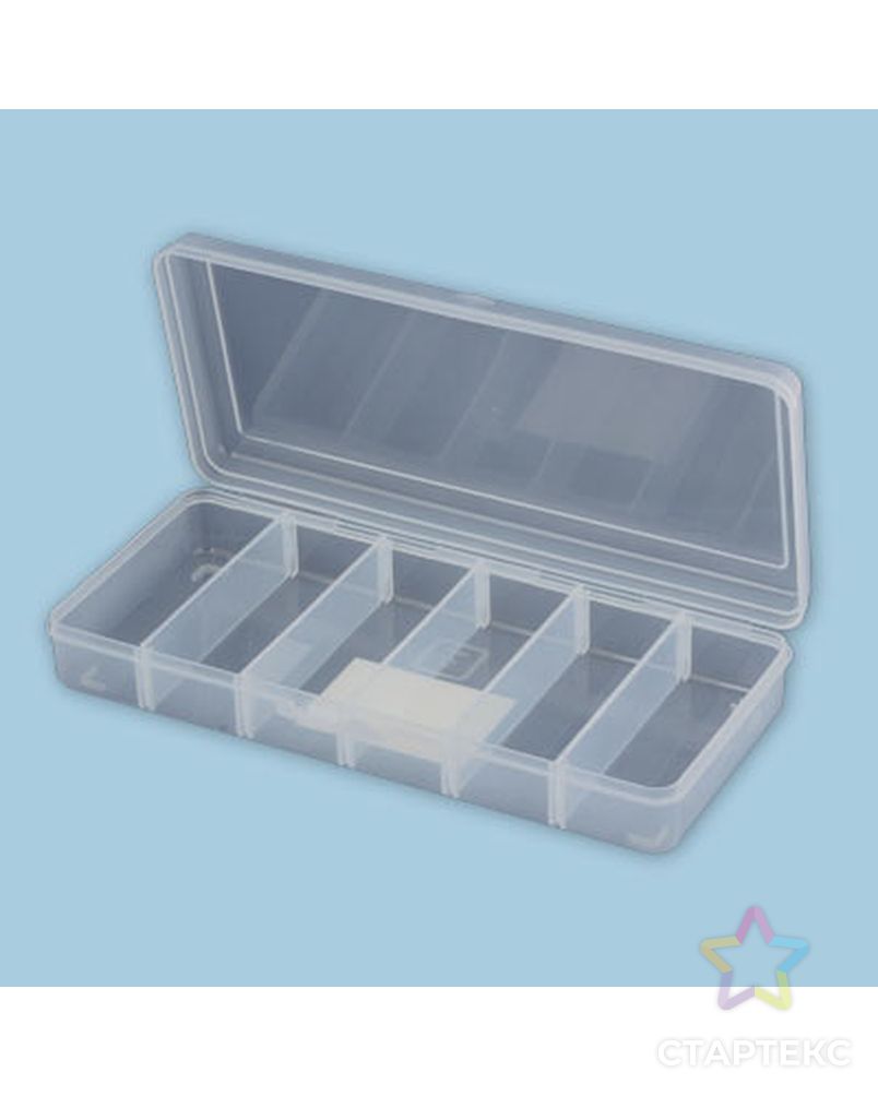 Коробка для шв. принадл. ОМ-099 пластик 26.7 x 12.2 x 4.7 см арт. ГММ-116618-1-ГММ016716323132 2