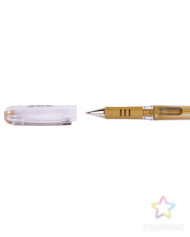 "Pentel" Гелевая ручка с металлическим наконечником Hybrid Gel Grip DX 1 мм 12 шт. арт. ГММ-110216-2-ГММ070616327714 2