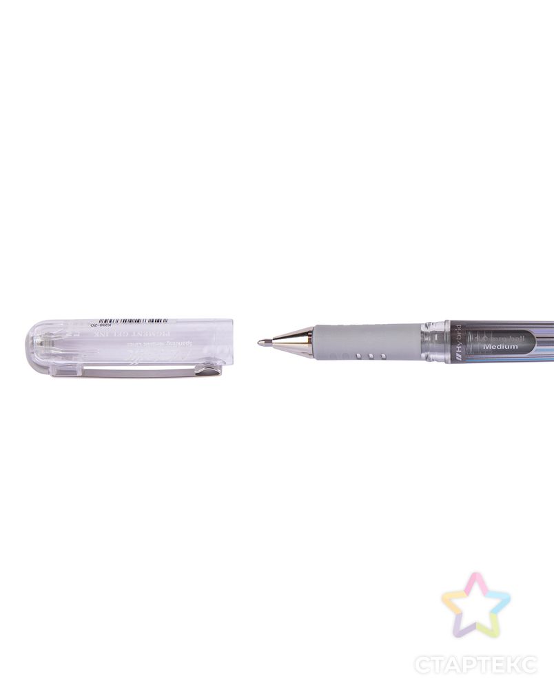 "Pentel" Гелевая ручка с металлическим наконечником Hybrid Gel Grip DX 1 мм 12 шт. арт. ГММ-110216-3-ГММ070616370464 1