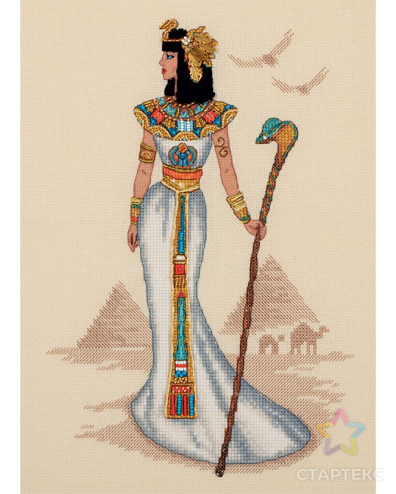 Набор для вышивания "PANNA" "Золотая серия" NM-7213 "Женщины мира. Египет" арт. ГММ-109786-1-ГММ071888675234 2