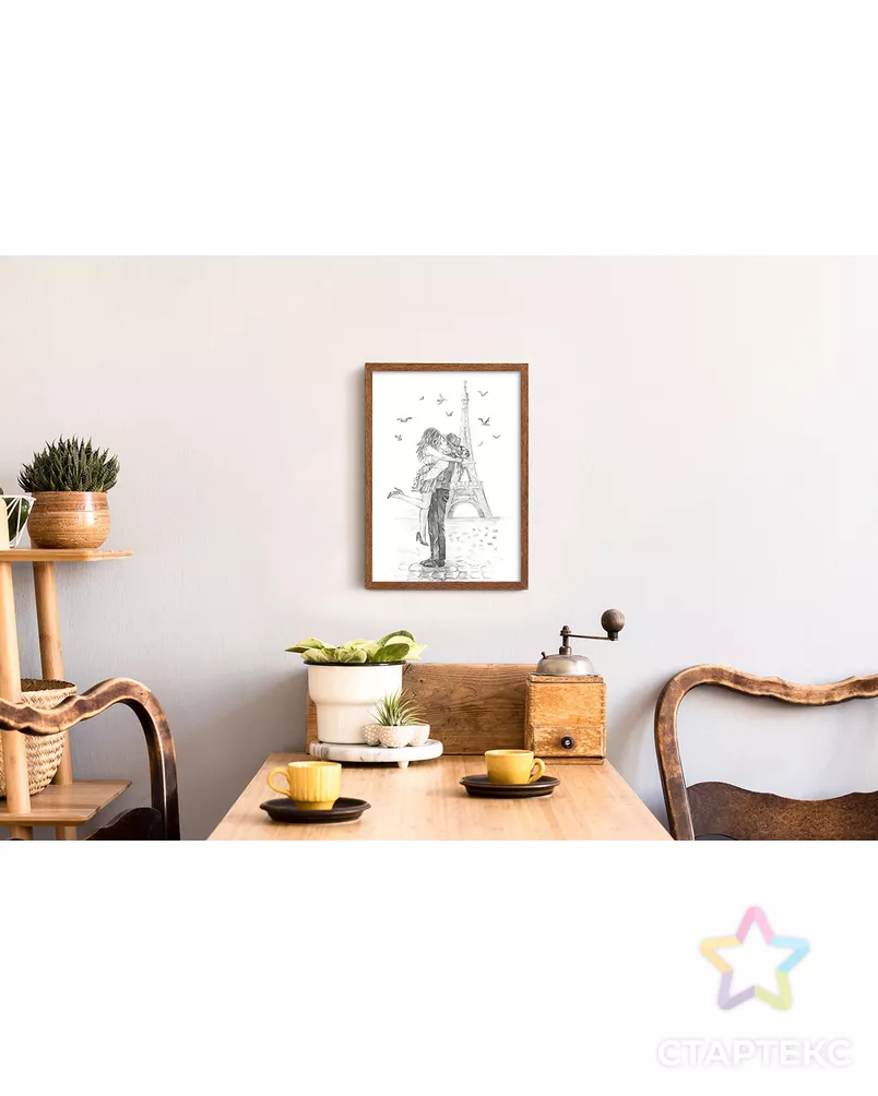 "ФРЕЯ" RPSB-0051 "Романтика Парижа" Скетч для раскраш. чернографитными карандашами 29.5 х 20.5 см 1 л. арт. ГММ-116926-1-ГММ077103346304 - рис. 2