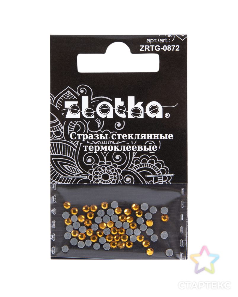 Страз клеевой "Zlatka" ZRTG-0872 SS08 цветные 2.4 мм стекло 5 x 72 шт в пакете с картонным еврослотом арт. ГММ-112946-9-ГММ094730226144 3