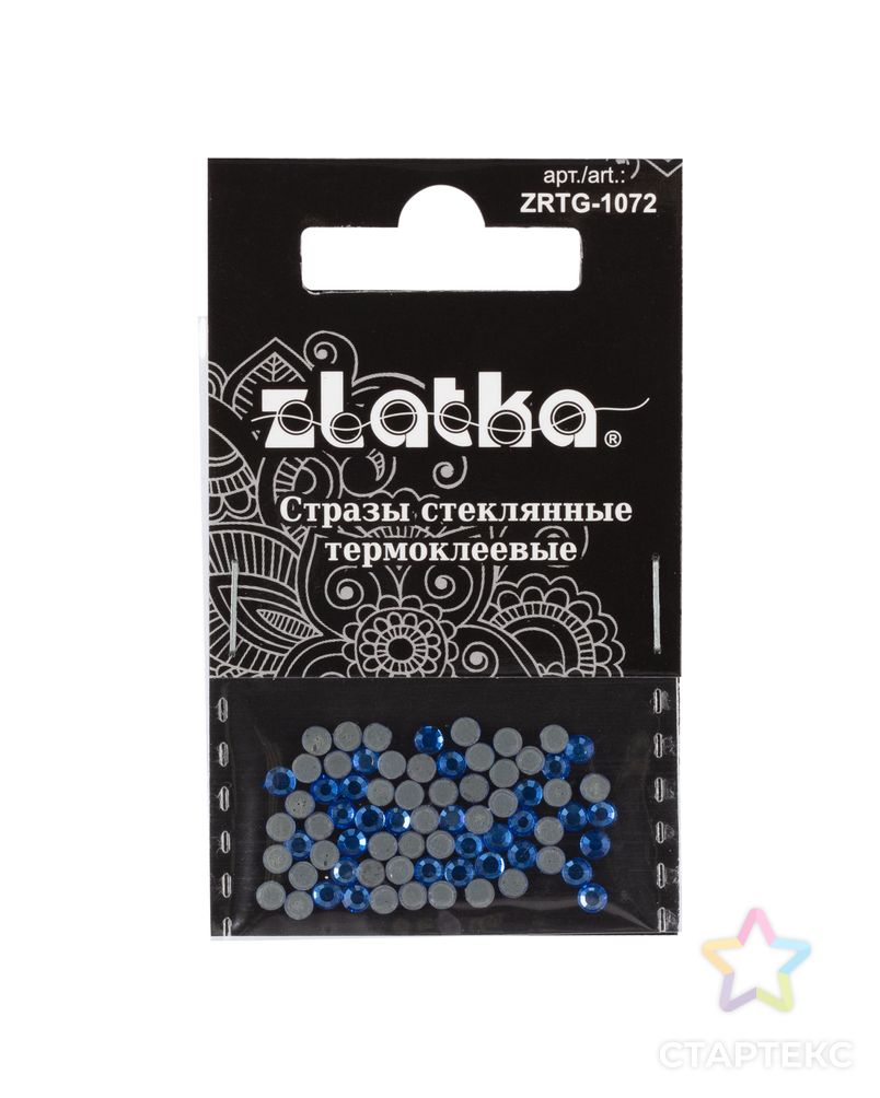 Страз клеевой "Zlatka" ZRTG-1072 SS10 цветные 2.7 мм стекло 5 x 72 шт в пакете с картонным еврослотом арт. ГММ-113228-1-ГММ094730515734 1