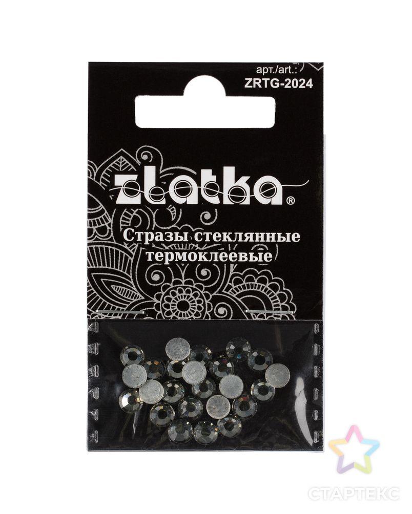 Страз клеевой "Zlatka" ZRTG-2024 SS20 цветные 4.7 мм стекло 5 x 24 шт в пакете с картонным еврослотом арт. ГММ-113425-10-ГММ094730900554 3
