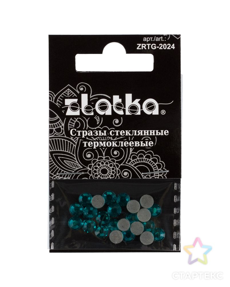 Страз клеевой "Zlatka" ZRTG-2024 SS20 цветные 4.7 мм стекло 5 x 24 шт в пакете с картонным еврослотом арт. ГММ-113425-3-ГММ094730901494 1
