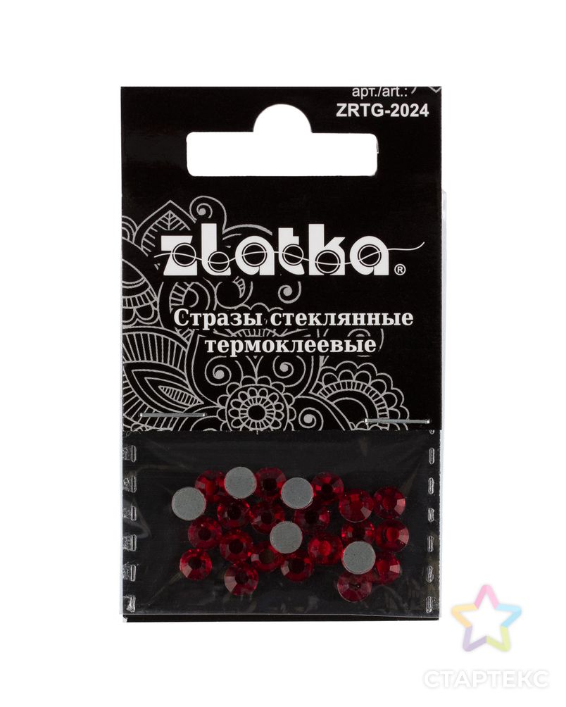 Страз клеевой "Zlatka" ZRTG-2024 SS20 цветные 4.7 мм стекло 5 x 24 шт в пакете с картонным еврослотом арт. ГММ-113425-5-ГММ094730902764 1
