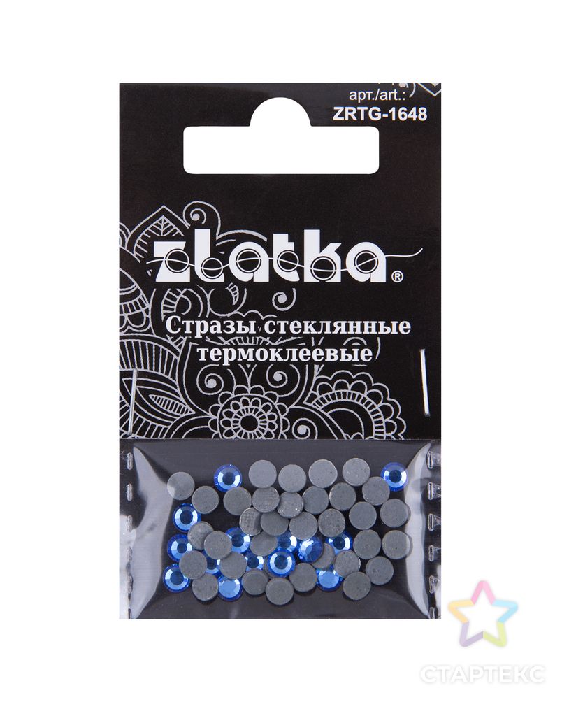 Страз клеевой "Zlatka" ZRTG-1648 SS16 цветные 3.9 мм стекло 5 x 48 шт в пакете с картонным еврослотом арт. ГММ-113426-1-ГММ094732724714 3