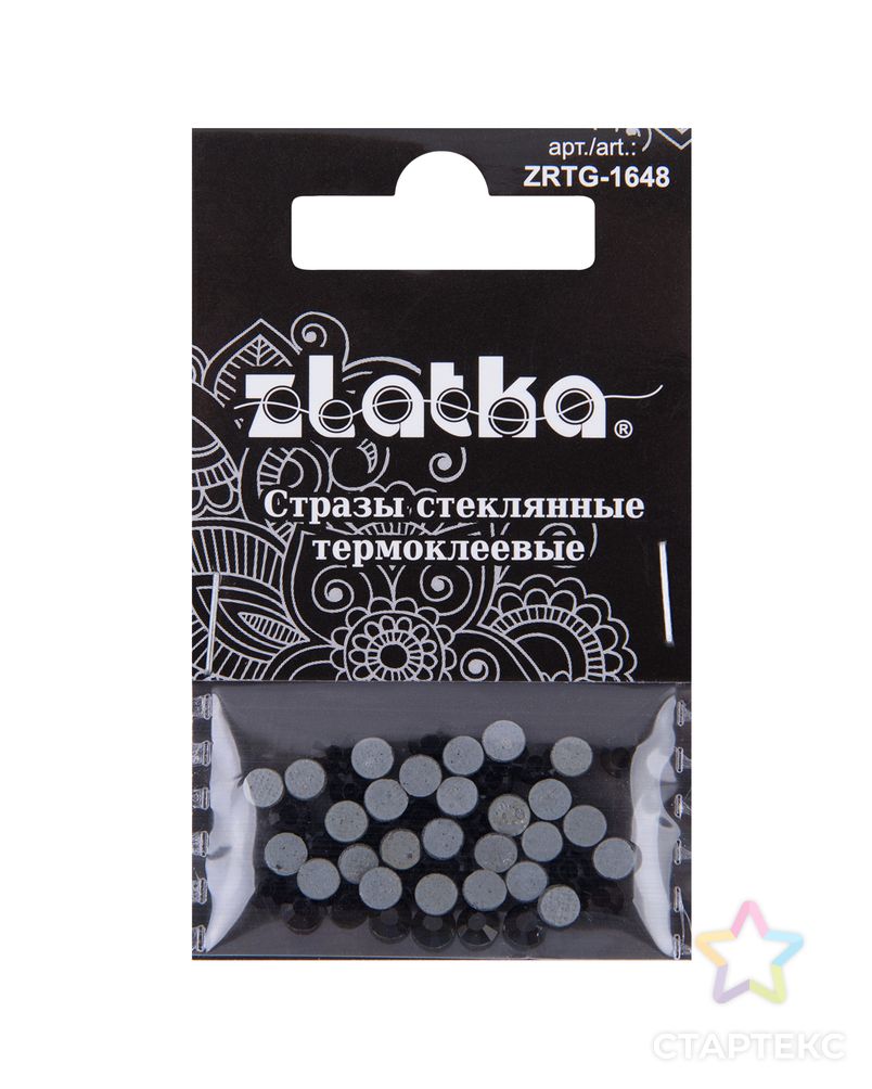 Страз клеевой "Zlatka" ZRTG-1648 SS16 цветные 3.9 мм стекло 5 x 48 шт в пакете с картонным еврослотом арт. ГММ-113426-2-ГММ094732725044 2