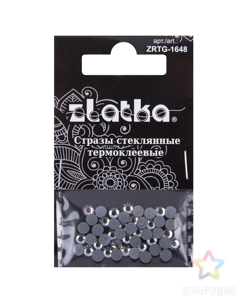 Страз клеевой "Zlatka" ZRTG-1648 SS16 цветные 3.9 мм стекло 5 x 48 шт в пакете с картонным еврослотом арт. ГММ-113426-3-ГММ094732725234 1