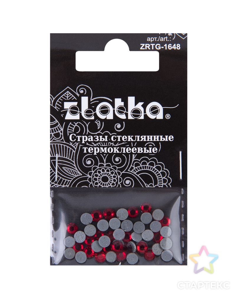 Страз клеевой "Zlatka" ZRTG-1648 SS16 цветные 3.9 мм стекло 5 x 48 шт в пакете с картонным еврослотом арт. ГММ-113426-12-ГММ094732729724 3