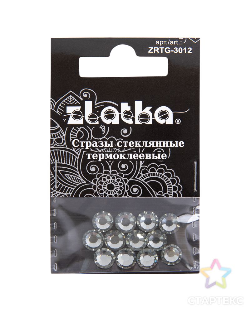 Страз клеевой "Zlatka" ZRTG-3012 SS30 цветные 6.5 мм стекло 5 x 12 шт в пакете с картонным еврослотом арт. ГММ-112947-3-ГММ094733161024 3