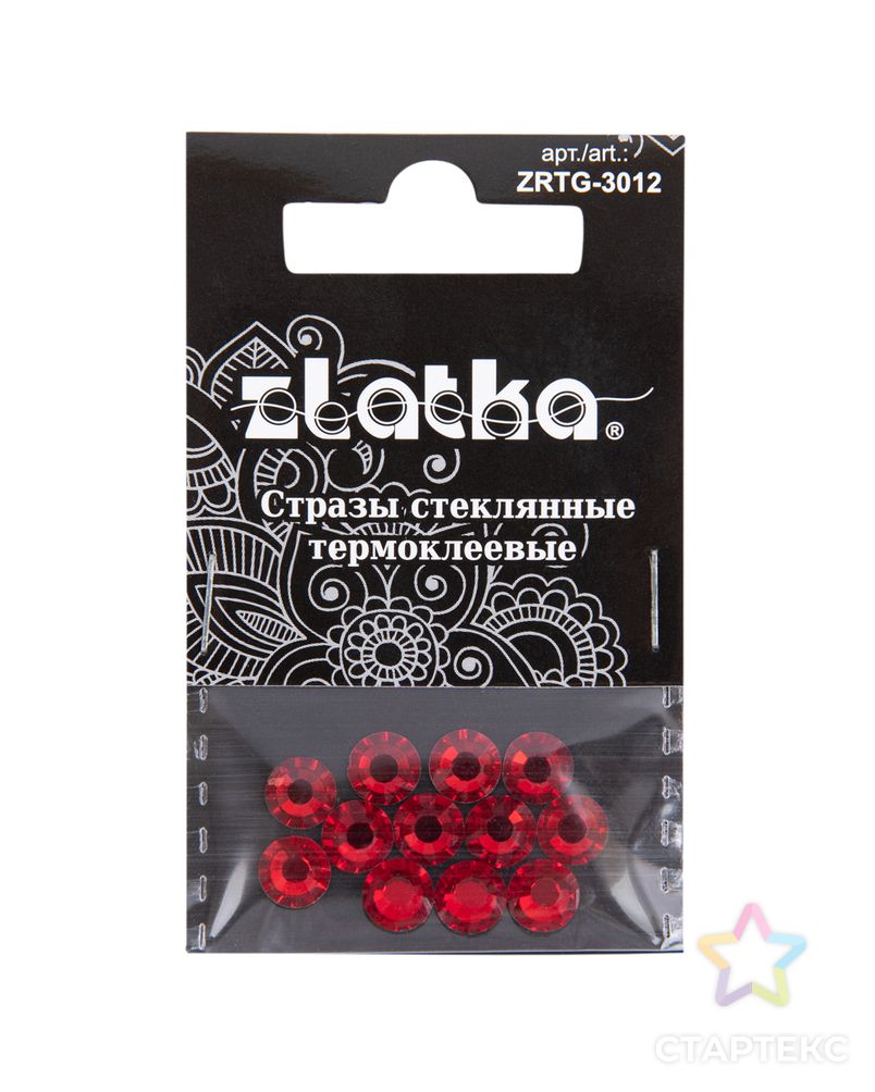 Страз клеевой "Zlatka" ZRTG-3012 SS30 цветные 6.5 мм стекло 5 x 12 шт в пакете с картонным еврослотом арт. ГММ-112947-9-ГММ094733162234 1